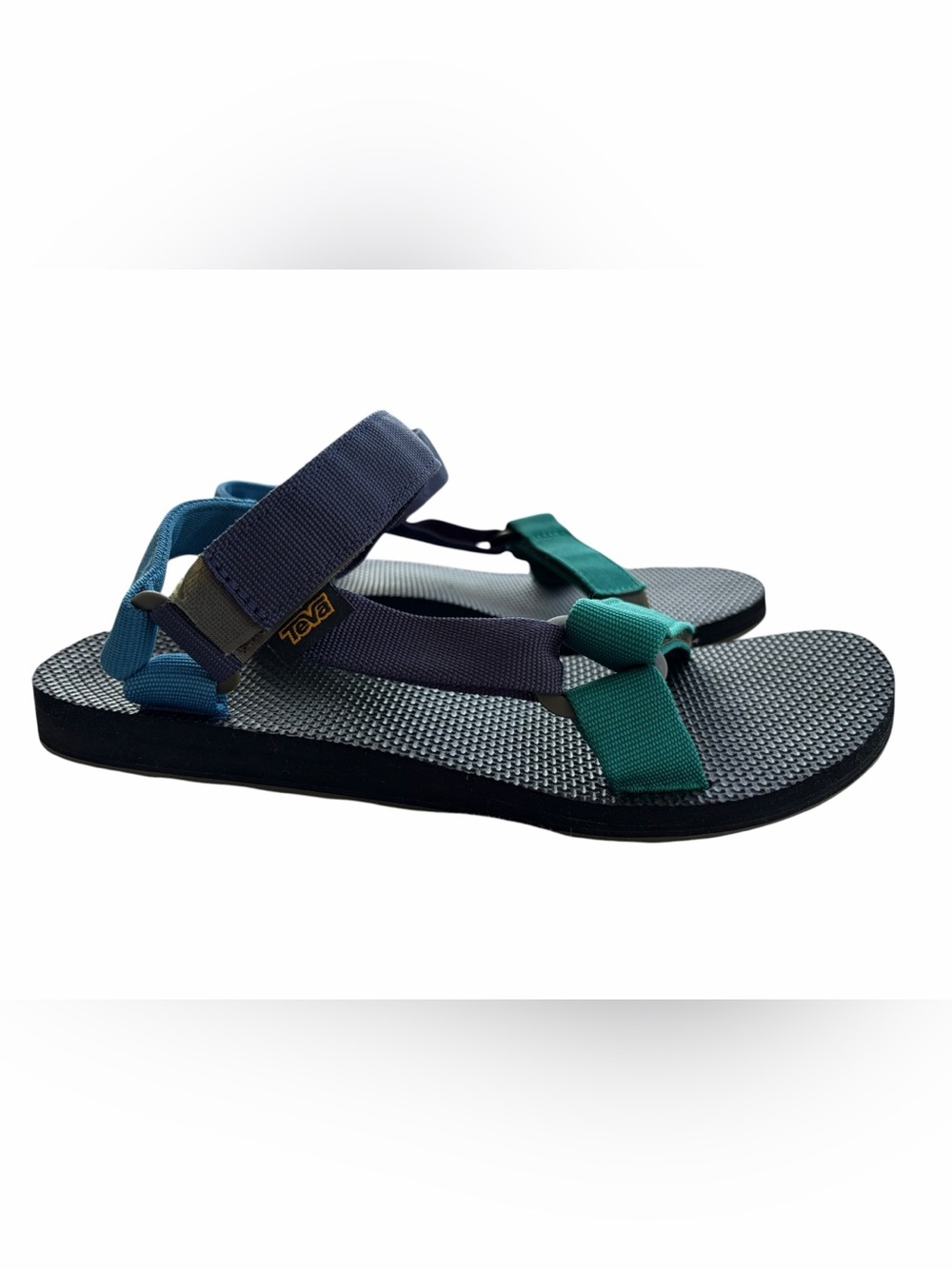 Teva Sandal with Teal and Dark Gray Straps Sz 10